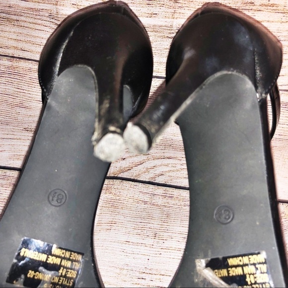 Breckelle's Women's Swing-02 Ankle Strap Dress Stiletto High Heel Sandals Sz 8.5 - Picture 4 of 9